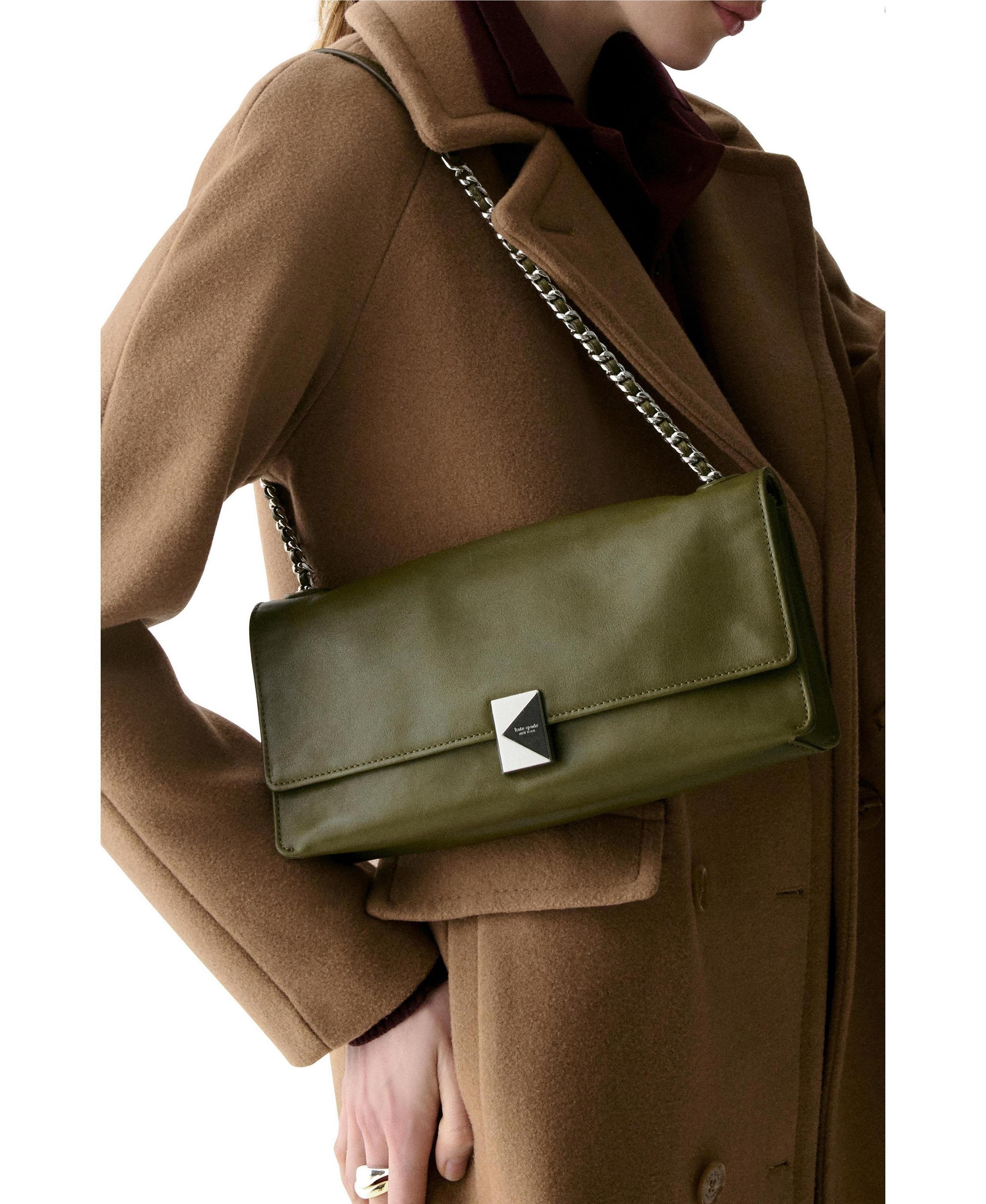 KM263-Deco Soft Shoulder Bag-Seaweed