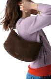 KM484-Loop Suede Shoulder Bag-Hot Fudge Multi