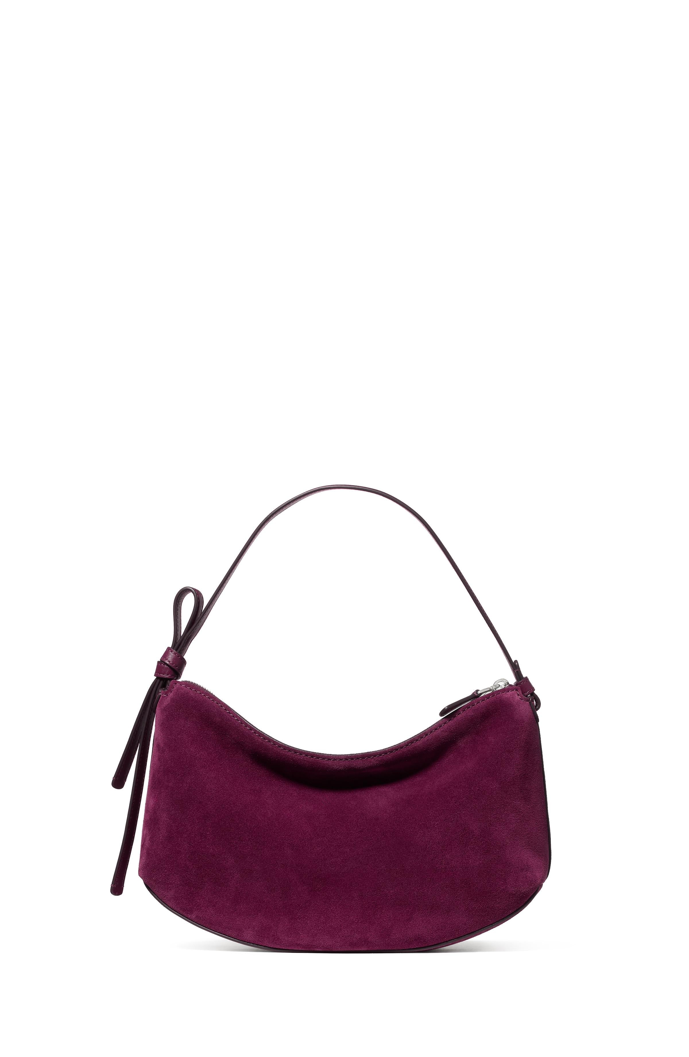 KM484-Loop Suede Shoulder Bag-Purple Agate