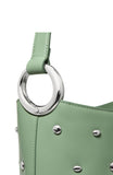 KM493-Halo Studded Bucket Bag-Crisp Sage