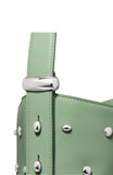KM493-Halo Studded Bucket Bag-Crisp Sage