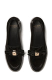 KM794-
Deco Bow Heeled Loafer-Black