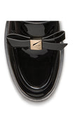 KM794-
Deco Bow Heeled Loafer-Black