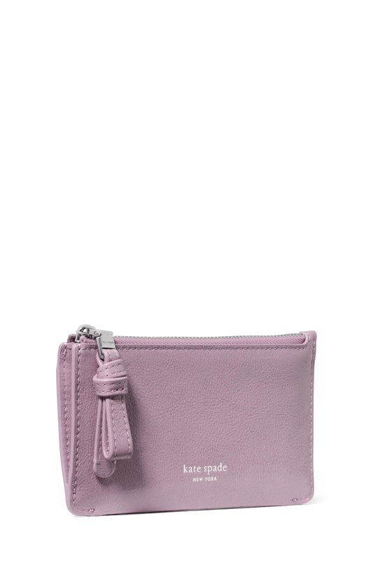KN334-Loop East West Zip Card Case-Market Purple