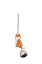 KN373-Critters Ginger Fox Bag Charm-Biscotti Multi