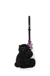 KN418-Critters Penelope Bear Bag Charm-Black