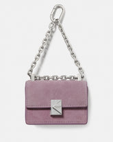 KN834-Charmed Suede Nano Carryall Bag Charm-Market Purple
