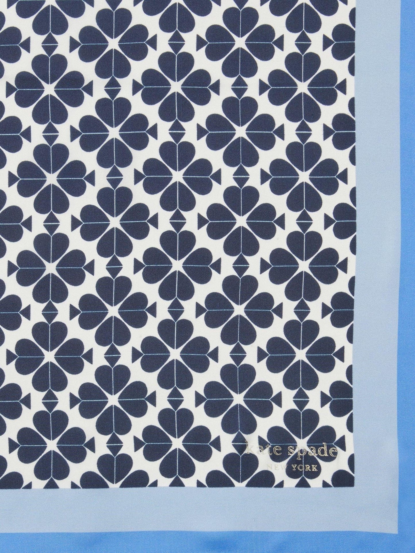 Spade Flower Silk Bandana