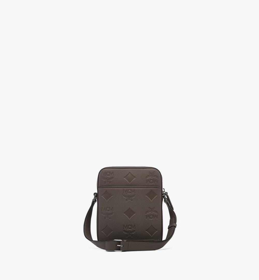 MMRESKK02FF001-Klassik Crossbody in Maxi Monogram Leather|MOREL GREY