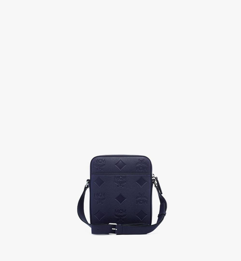 MMRESKK02VC001-Klassik Crossbody in Maxi Monogram Leather|NAVY BLAZER