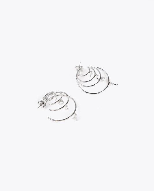 4 hoop earrings