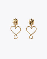 Infinity heart earrings
