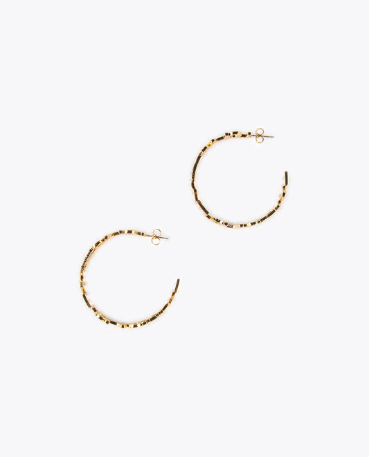 Logo hoop earrings