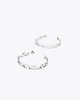 Logo hoop earrings