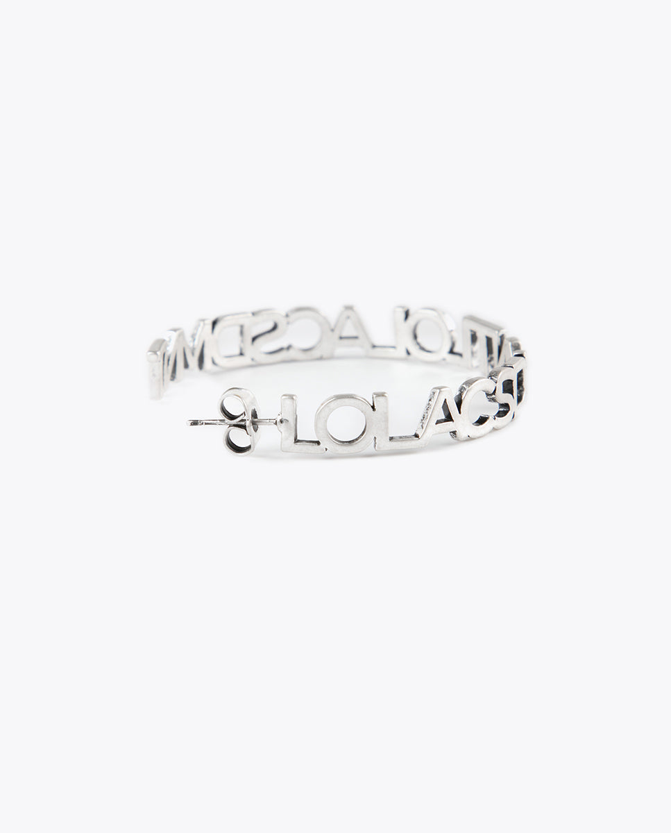 Logo hoop earrings