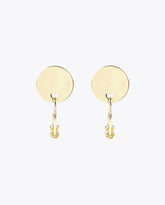 Stud and hoop earrings with charms