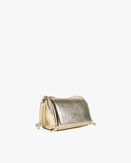 Metallic crossbody bag