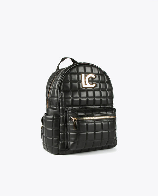 Quilted check backpack