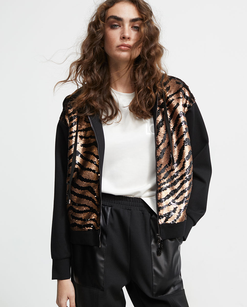 Sequinned sweatshirt