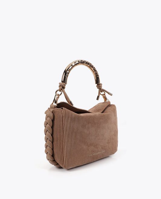 Custom Metallic Handle Crossbody Bag
