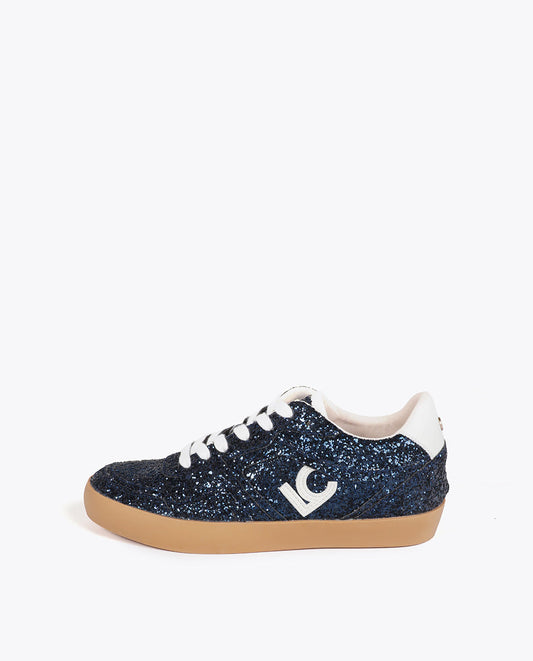 Sneakers with Hidden Wedge and Leather Details
