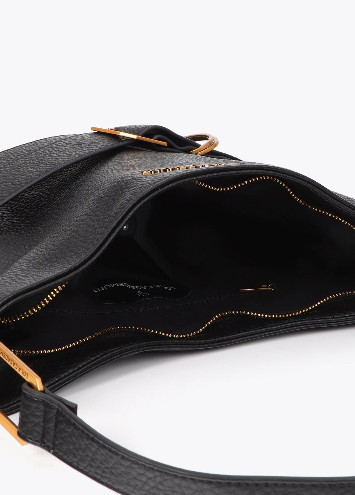 lf2604042-Hobo with belt detail-Black