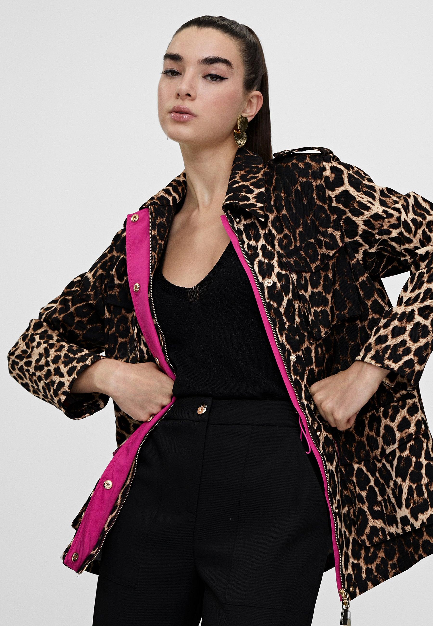 LS2402009-Black-Brown-Animal print jacket