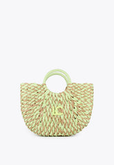 LS2404003-Brown-Green-Two-tone semicircular basket