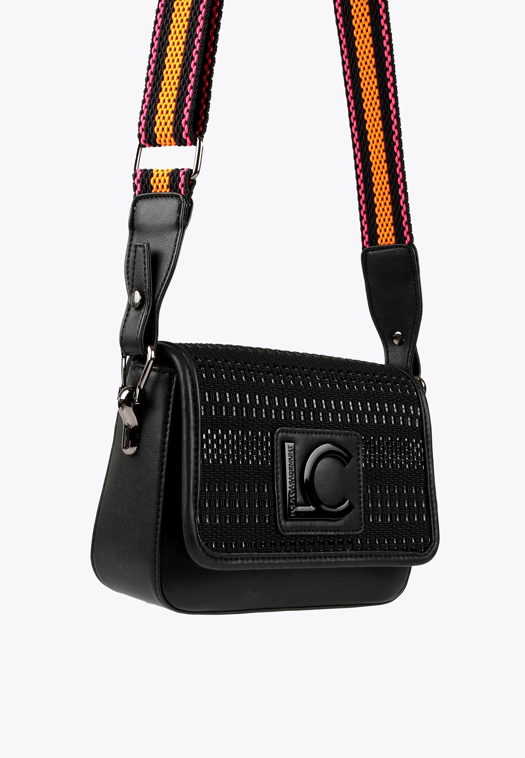 LS2404005-Black-Woven crossbody bag