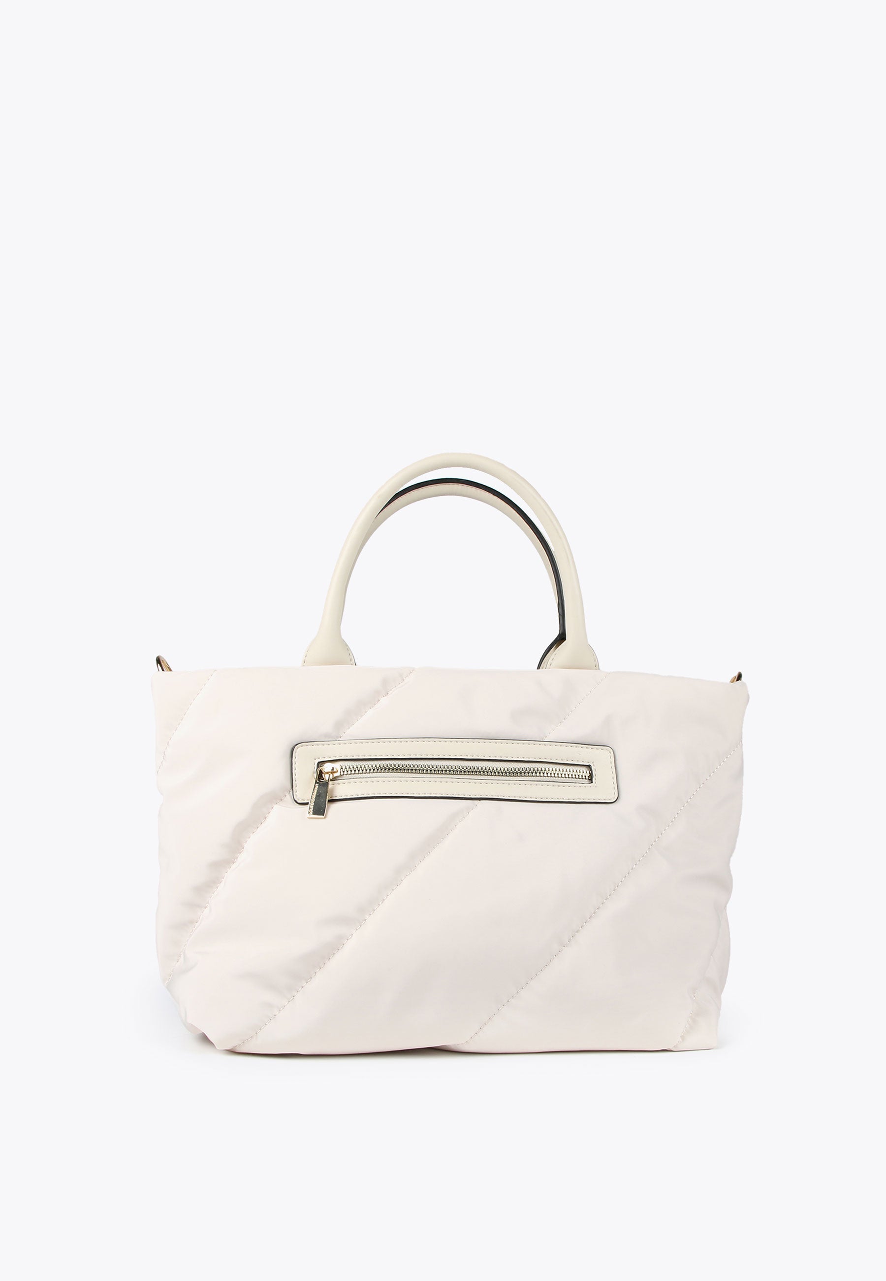 LS2404027-Ecru-Quilted tote bag