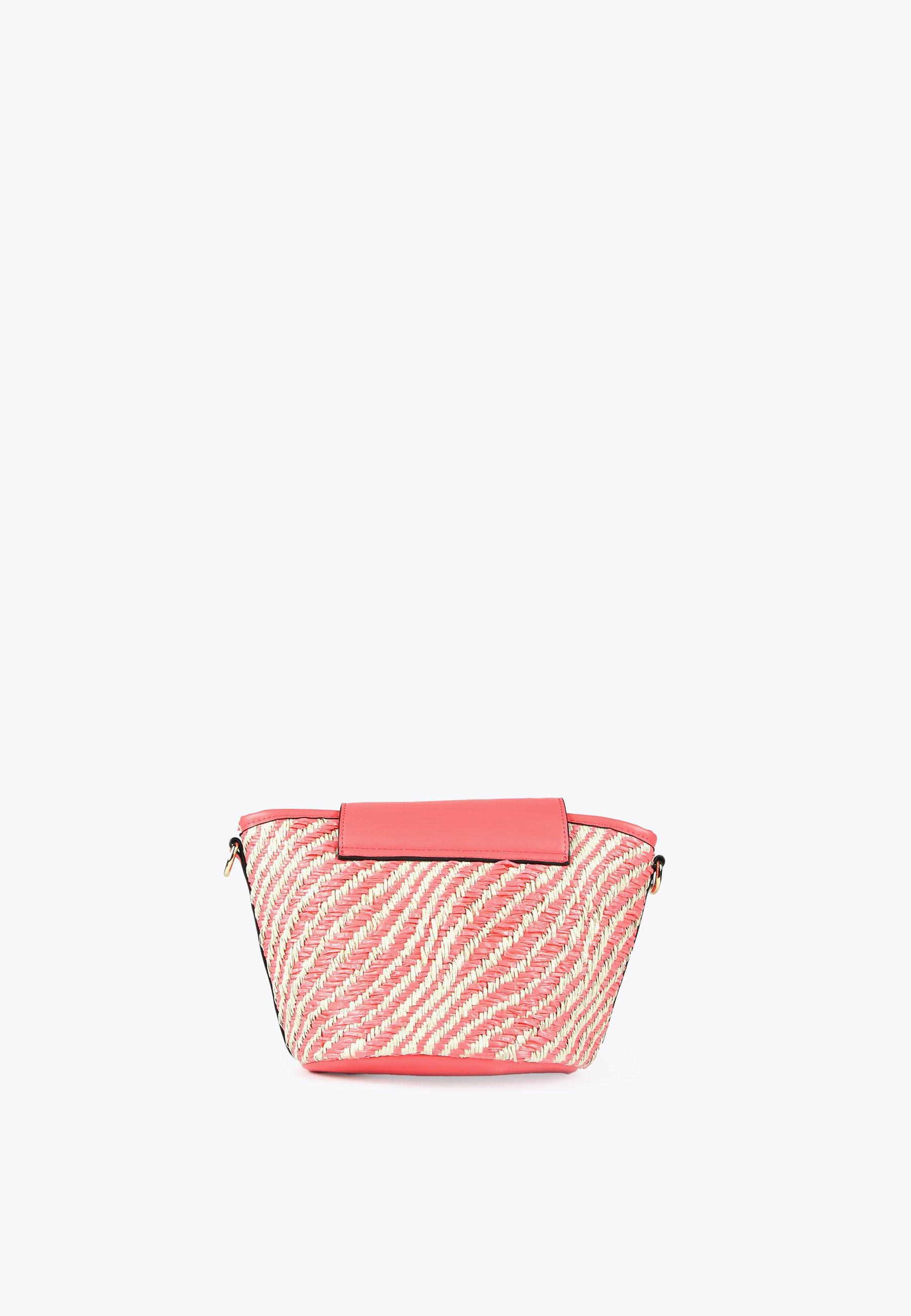 LS2404038-Coral-Mini basket-style crossbody bag