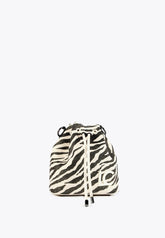 LS2404043-Ecru-Metal-Animal print bucket bag