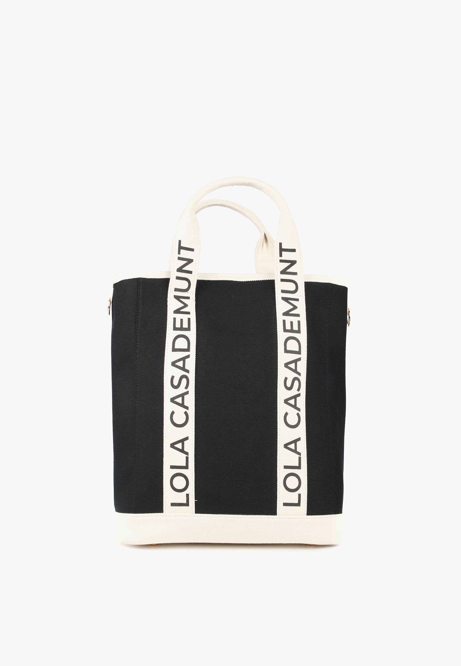 LS2404045-Black-Ecru-Logo tote bag