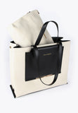 LS2404056-Ecru-Black-Two-tone tote bag