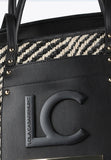 LS2404063-Black-White-Basket-style tote bag