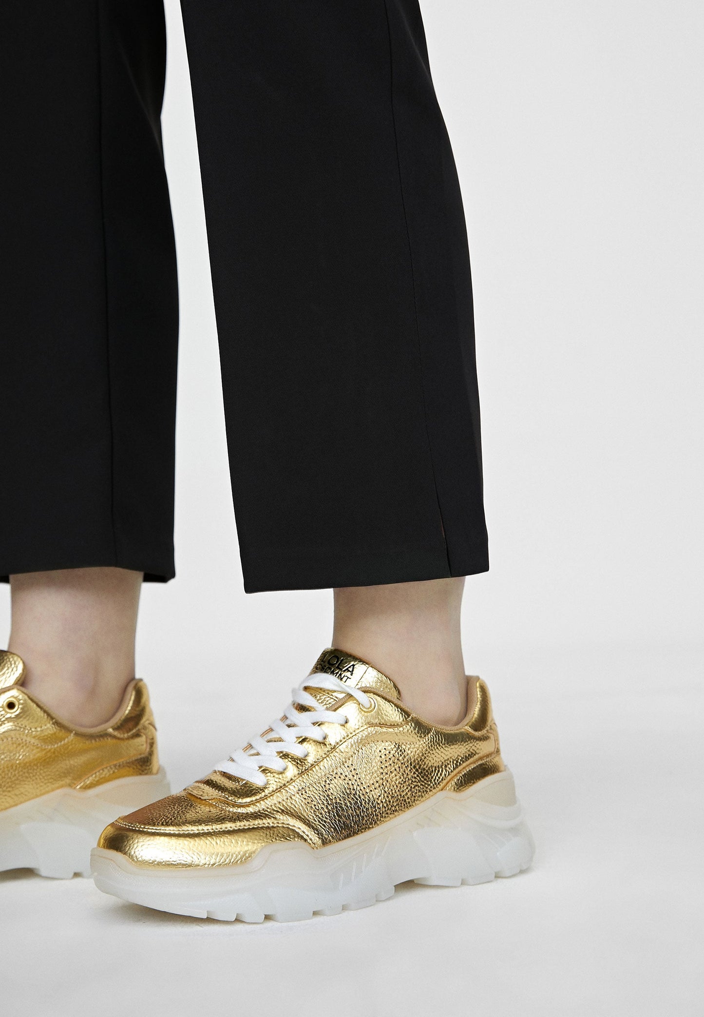 LS2405027-Gold-Metallic sneakers
