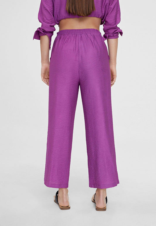 LS2414020-Lilac-Straight flowing trousers