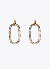 Shiny multi-rhinestone earrings