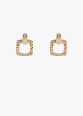 Gold-toned two-piece earrings
