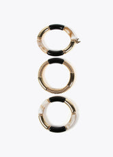 Pack of bracelets with acrylic pieces