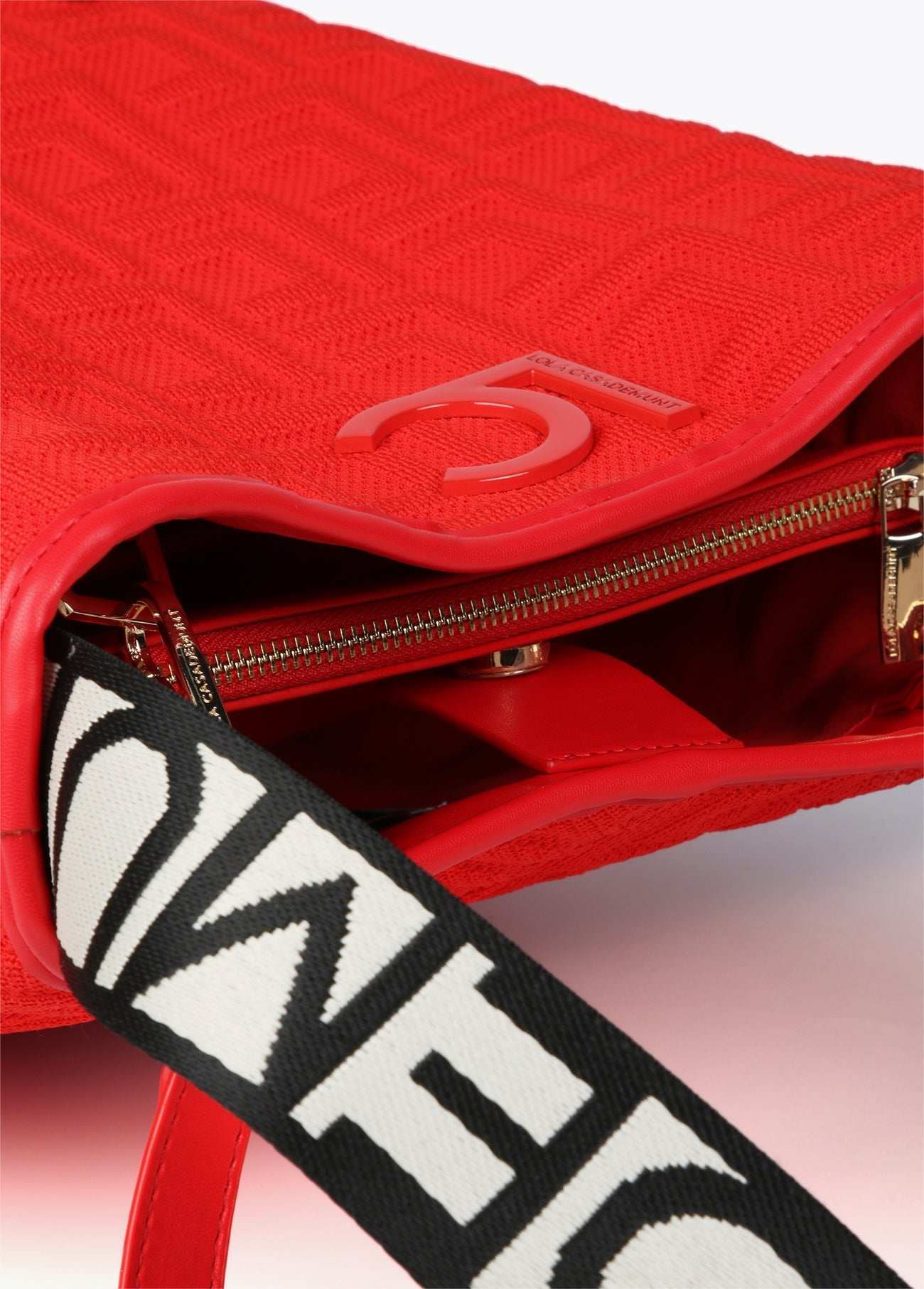 Monogrammed fabric tote bag