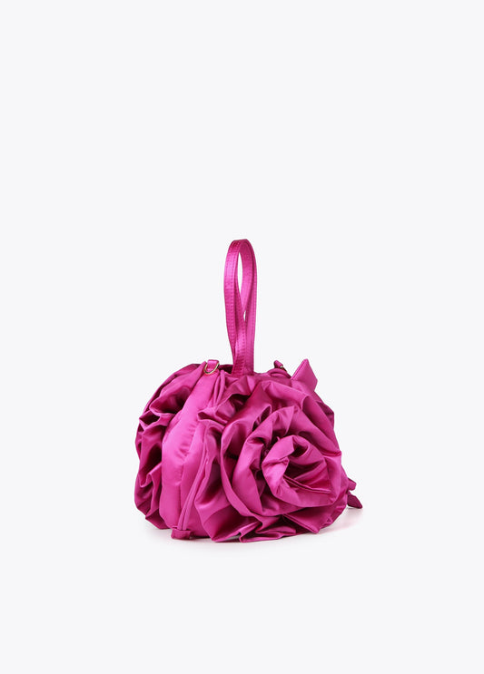Satin flower bag