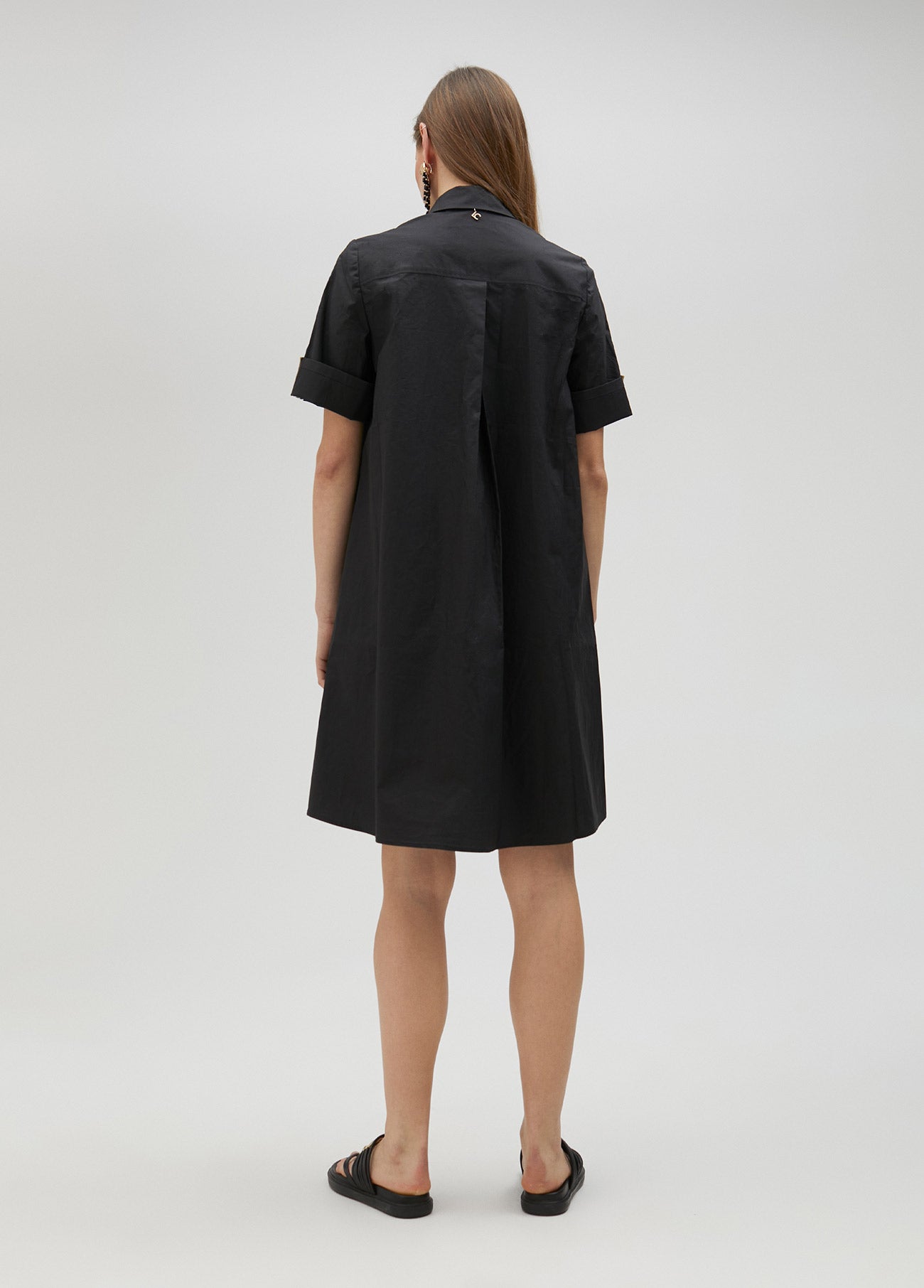 Midi shirt dress