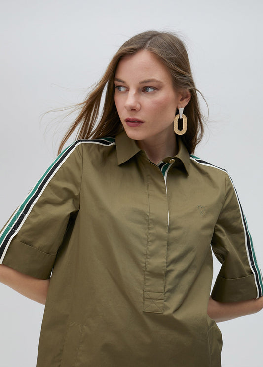 Midi shirt dress