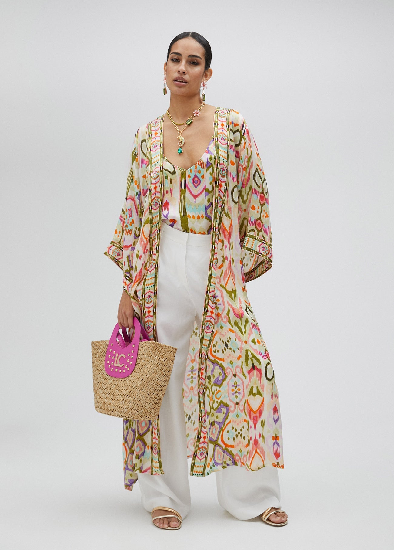 Kimono with kimono sleeves