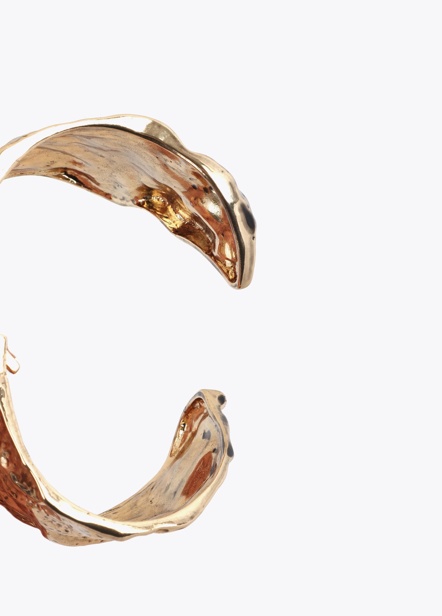 Irregular Gold Textured Bracelet