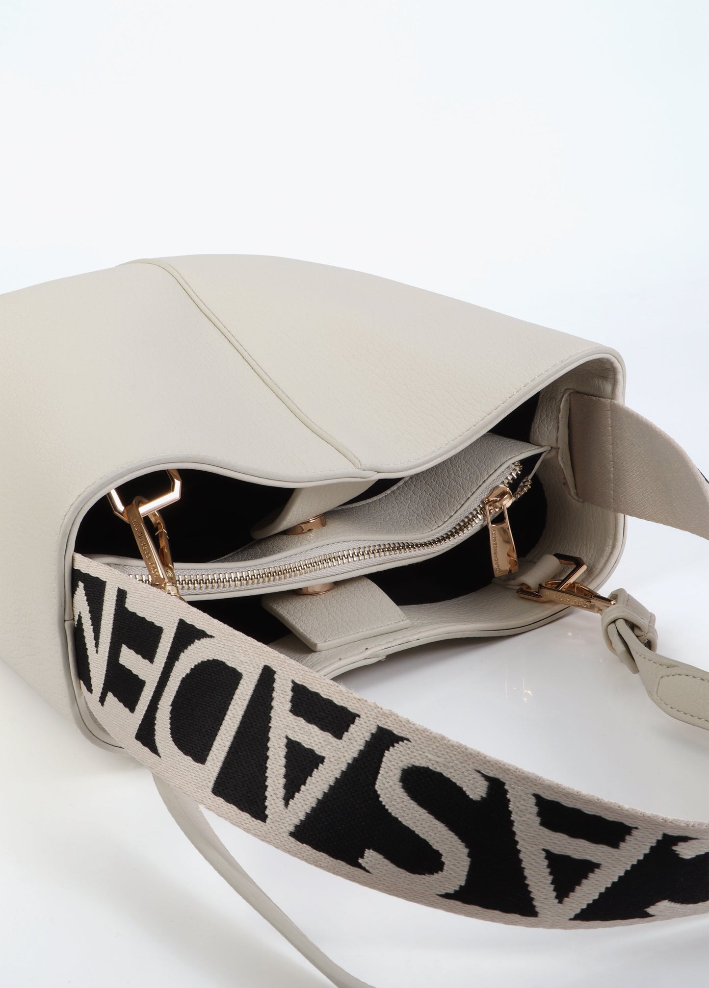 Contrast Handle Nylon Shopper