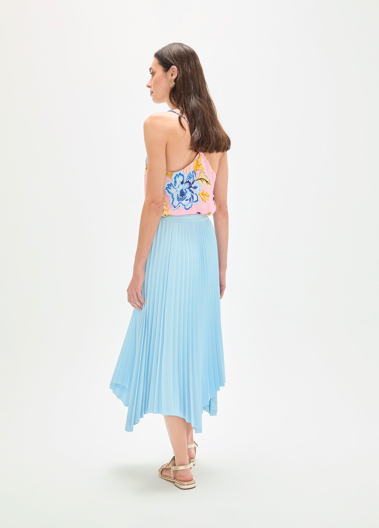 Asymmetrical Pleated Skirt