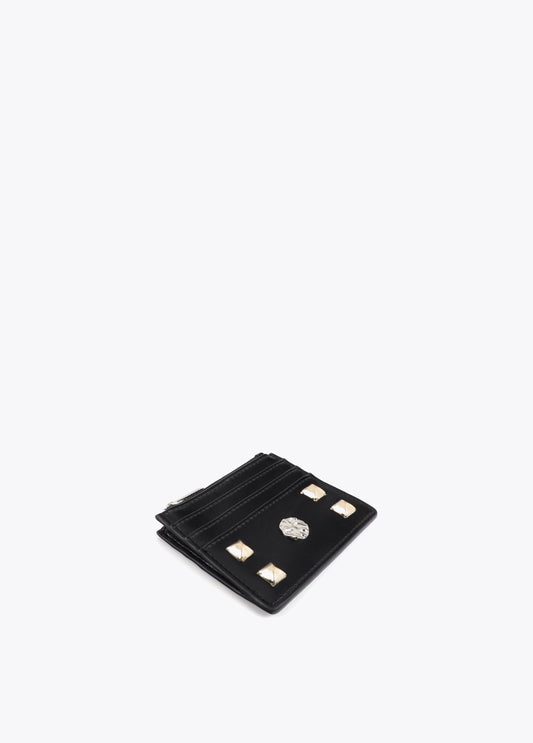 Card Holder with Gold and Silver Studs