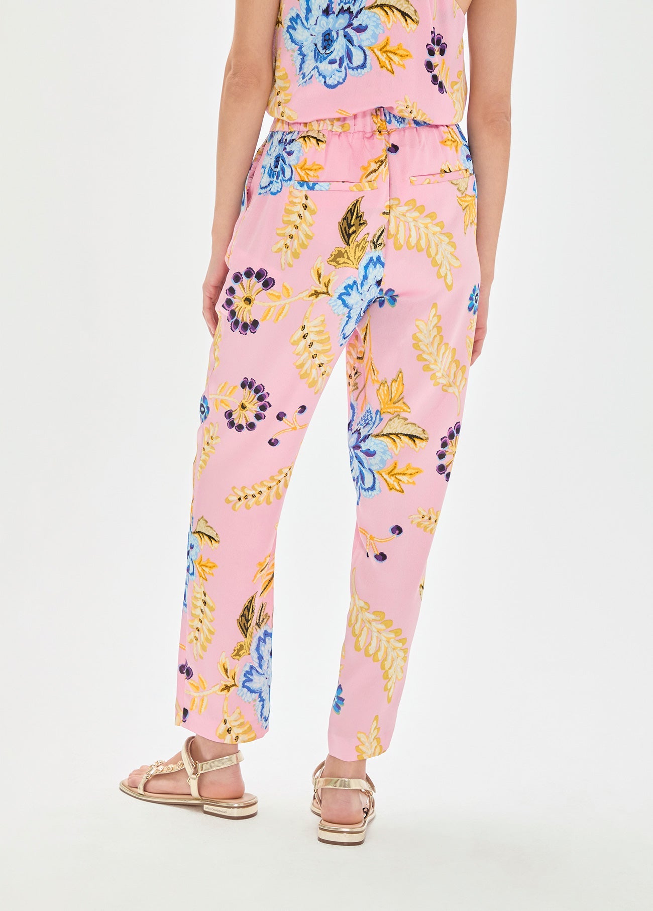 Satin Floral Jogger